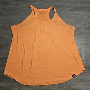 Patagonia Capilene Cool Trail ORANGE Racerback Tank Shirt Women’s Size XL